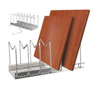 Tagliare, organizzatore di bordo, deposito in cucina, porta in acciaio inossidabile, design a sette scomparti, frigorifero per frigorifero per la casa cucina 'armadio, 15.75x7.09x6.69 pollici d'ar