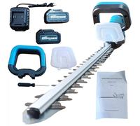 Tagliasiepi 2 Batterie Tosasiepi Taglia Siepi Cespuglio 198V 6AH Lama Da 50 Cm