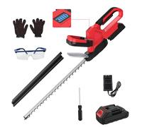 Tagliasiepi a Batteria 21V, Tagliasiepi Elettrico con 1 Batteria 3,0 Ah, 600W Motore Senza Spazzole, Schermo LCD, Lama a Doppia Azione, 55cm Lunghezza di Taglio, 15mm Distanza Tra i Denti