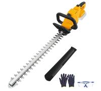 Tagliasiepi a batteria compatibile con batteria Dewalt da 20 V (senza batteria), tagliasiepi elettrico brushless con lama da 50 cm, testa girevole a 180° e sistema di lubrificazione, diametro massimo