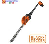 Tagliasiepi a Batteria Con Asta 200 Cm Tosasiepi 18V 2Ah Lama 43 cm Black+decker