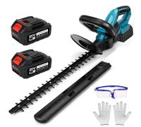 Tagliasiepi a batteria, con batteria, 21 V, 2 x 4000 mAh, 51 cm, per Makita da 18 V