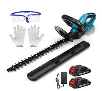 Tagliasiepi a batteria da 20" con 2 batterie da 2000 mAh, per arbusti a mano e cesoie per erba, 2000 giri/min