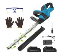 Tagliasiepi a batteria per Makita 21 V, cesoie per cespugli, tagliasiepi elettrico a batteria, tagliasiepi a batteria professionale per tagliare nel parco giardino (15000 mAh x 2)