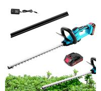 Tagliasiepi a batteria professionale, tagliasiepi elettrico da 24 V, con batteria e caricatore, lunghezza lama 51 cm, doppia lama di taglio, impugnatura ergonomica, tagliasiepi elettrico per il taglio