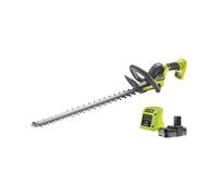 Ryobi Tagliasiepi a Batteria 18V ONE+ con Batteria 2.0Ah e Caricatore, Lama 55 cm, Taglio 24 mm, Impugnatura Ergonomica, per Siepi e Giardino, RY18HT55A-120