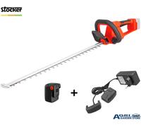 Tagliasiepi a Batteria Stocker 21V KIT con Batteria e Caricabatteria Inclusi
