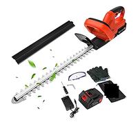 Tagliasiepi a batteria Tagliasiepi da 22 pollici 21V 500W con lama a doppia azione Capacità di taglio elettrico da 3/5 "per giardino con prato inglese per giardino, prato