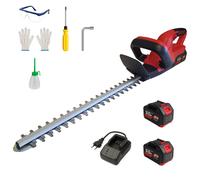 Tagliasiepi a batteria Trimmer Siepe 21V 3Ah con doppia batteria e kit utensili