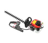 Tagliasiepi a benzina, cesoie per cespuglio motore (taglio da 65 cm, 2 tempi, doppia lama, 650 W, impugnatura girevole, sistema anti-vibrazione, funzione freno a sgancio rapido)