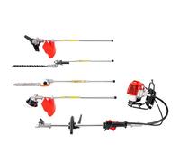 Tagliasiepi a benzina da 1700 W, decespugliatore 4 in 1, 52 CC, decespugliatore a catena, 8500 giri/min, motore a 2 tempi, multifunzione per giardino