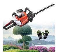 Tagliasiepi a gas 23,66 cc, 1600 W, motore ad alta coppia, miglioramento del 30% di efficienza del carburante, lama autoaffilante da 61 cm per siepi da giardino