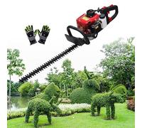 Tagliasiepi a gas di grado commerciale a 2 cicli, 1600 W, 2600 giri/min, con lama autoaffilante da 61 cm per un uso efficiente del carburante, manico antivibrazione per vegetazione densa e grandi aree