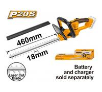 Ingco Tagliasiepi a batteria CHTLI20018 20V doppia lama 45 cm nudo