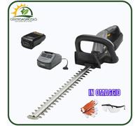 TAGLIASIEPI CON BATTERIA ALPINA AH 20 LI KIT 20V LAME A DOPPIO TAGLIO DA 70 CM