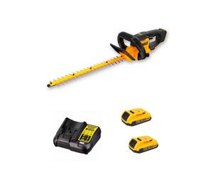 Tagliasiepi DeWALT DCMHT562D2 (2 x 2,0 Ah + DCB107)