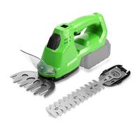 Tagliasiepi e cesoia per erba senza fili 2 in 1 compatibile con batteria Makita da 18 V (senza batteria), tagliasiepi elettrico da 200 W con display batteria e 2 lame di fissaggio per tagliare arbusti