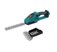 Tagliasiepi e cesoie per erba a batteria 2 in 1 compatibile con Makita 18V batteria, Forbici elettriche 90° regolabili da 150 W con 2 lame per tagliare arbusti ed erba (senza batteria)