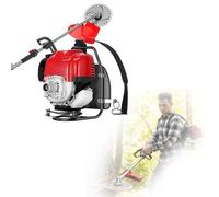 Tagliasiepi E Tagliaerba A Zaino 4 Tempi, Decespugliatore A Benzina 35.8CC 1.4HP, Basso Rumore, Carburatore Ad Alta Efficienza, Serbatoio 1L Diserbo Zappatura Raccolta Pulizia