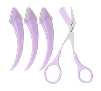 Tagliasopracciglia per le Donne,Kit 4 Pezzi Antiscivolo per Modellatura Sopracciglia - Set Di Strumenti Per La Cura Delle Sopracciglia Per Uomini Donne Ragazze Giovani Famiglie Adulti Nonne Madri Mogl
