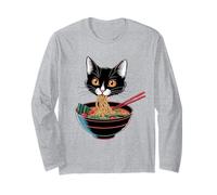Tagliatelle con le bacchette che mangia il gatto Maglia a Manica