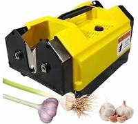 Tagliatore Di Radice Di Aglio, Macchina Elettrica Per Rimuovere Le Code Superiori Dell'aglio, Tagliatore Di Stelo Di Radice Di Aglio Bilaterale, Taglio Barba E Radici