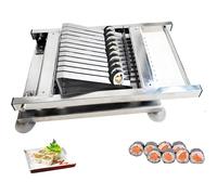 Tagliatrice a rullo per sushi, in acciaio inox, taglia rapidamente anche rotoli di sushi, segmenti 8/10/12 per ristoranti e snack bar, 12 sezioni
