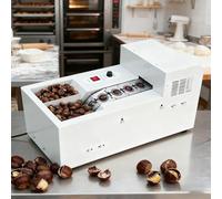 Tagliatrice elettrica per castagne, con profondità e direzione regolabili, funzionamento a mani libere, include 2 set di stampi, efficiente per la preparazione delle noci