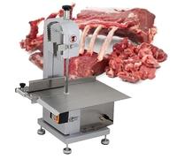 Tagliatrice elettrica per osso, segatrice a nastro per carne commerciale per costolette e manzo, tagliacarne congelata resistente, attrezzatura professionale per il taglio degli alimenti