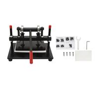 Tagliatrice manuale in pelle in acciaio, forza di pressione 2T, corsa regolabile 15 mm, area di taglio 26 × 16 cm, pressa per pelle tessuto gomma carta
