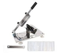 Tagliatrice manuale per carne surgelata, macchina manuale per affettare la carne in acciaio inossidabile con impugnatura ergonomica, spessore regolabile da 0,3 mm a 8 mm per manzo,