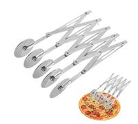Tagliatrice per pizza espandibile: taglierina per pizza versatile con ruota espandibile per tagliare senza sforzo | per croste spesse e sottili, presa comoda, adatta per lavastoviglie, ideale