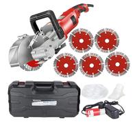 Tagliatrice per scanalature a parete, strumento per scanalatura in calcestruzzo da 4000 W con 5 lame per sega per inseguimento e scanalatura efficienti della parete