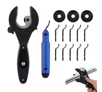 Tagliatubi a Cricchetto e Utensile Sbavatura, Tagliatubi in Rame e Raschietto per Sbavatura con Lame & Lame di Rifinitura per Tubi in Acciaio Inossidabile PVC Alluminio