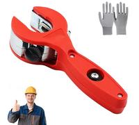 Tagliatubi A Cricchetto, Tagliatubi Professionale A Cricchetto Per Acciaio Inossidabile Da 6 A 29 Mm, Funzionamento Con Una Sola Mano, Maggiore Sicurezza E Design Ergonomico (Rosso: 8-29 mm)