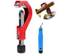 Tagliatubi da 14 a 65 mm, tagliatubi in rame, tagliatubi con sbavatrice per plastica, acciaio inox sottile, acciaio, alluminio (rosso)
