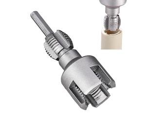 Tagliatubi filettati, kit per tubi, tubi, apriscatole filettate interne, strumento per pipe thread maker con design a doppia testa, manuale per tubo 'acqua