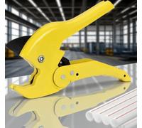 Tagliatubi in plastica, tagliatubi in PVC, tagliatubi a cricchetto resistente, taglia fino a 42 mm PEX, PVC, PPR, tubi idraulici in plastica di alta qualità, adatto per lavori domestici e idraulici