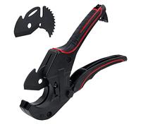 Tagliatubi in PVC Plastica con Taglio a Cricchetto per Tagliare, 0-42mm Forbici PEX PP PE PVC PPR Tubi Idraulici per Elettricisti e Strumenti di Lavorazione del Legno, con 2 Lame