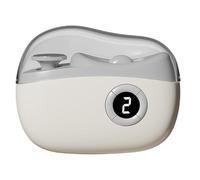 Tagliaunghie automatico per adulti, ricaricabile tramite USB, silenzioso, a 3 velocità, con luce a LED e spazio per riporre gli scarti per anziani, anziani, bambini