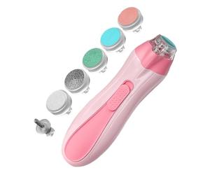 Tagliaunghie automatico, tagliaunghie elettrico, kit buffer con luce LED, anti-pizzicamento, alimentato a batteria, set per manicure per bambini, per bambini e bambine, uso quotidiano