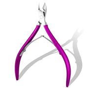 Tagliaunghie Cuticole in Acciaio Inox, Tronchesino Cuticole, Tronchesino Tagliaunghie, Taglia Cuticole, Forbicine Unghie, per unghie spesse e profonde per Le Unghie Dei Piedi o Incarnite(Viola)