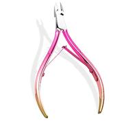 Tagliaunghie Cuticole in Acciaio Inox, Tronchesino Cuticole, Tronchesino Tagliaunghie, Taglia Cuticole, Forbicine Unghie per Le Unghie Dei Piedi o Incarnite,Gradiente Rosa.