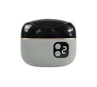 Tagliaunghie elettrico 2 in 1 automatico con lucidante, lima per unghie a 2 velocità con luce, strumento portatile per manicure (grigio chiaro, taglia unica)