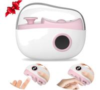 Tagliaunghie elettrico 3 in 1 LED silenzioso per bambini adulti rosa