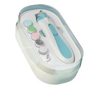 Tagliaunghie elettrico, lima per unghie alimentata a batteria, kit per manicure per bambini, con luce LED, anti-pizzicamento, per bambini e bambine