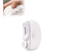 Tagliaunghie elettrico per anziani 2025, set di tagliaunghie automatico 3 in 1, specificamente progettato per una cura delle unghie facile e sicura per adulti anziani (bianco)