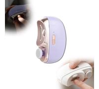 Tagliaunghie elettrico per anziani 2025: set di tagliaunghie automatico 3 in 1, specificamente progettato per una cura delle unghie facile e sicura per adulti anziani (viola)