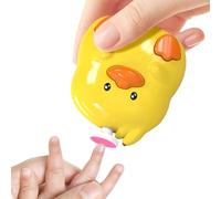 Tagliaunghie Elettrico Per Bambini, Tagliaunghie Per Bambini A 3 Velocità, Design A Papera, Con Luce LED, Strumento Silenzioso Per Lucidare Le Unghie Con 6 Testine Abrasive, Set Sicuro Per Pedicure Pe