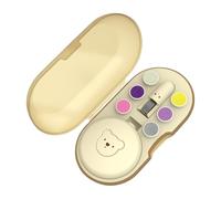 Tagliaunghie elettrico per neonato, kit di cura per unghie, lima per unghie, kit per manicure con smerigliatrice, tagliaunghie e custodia per unghie per mani e piedi